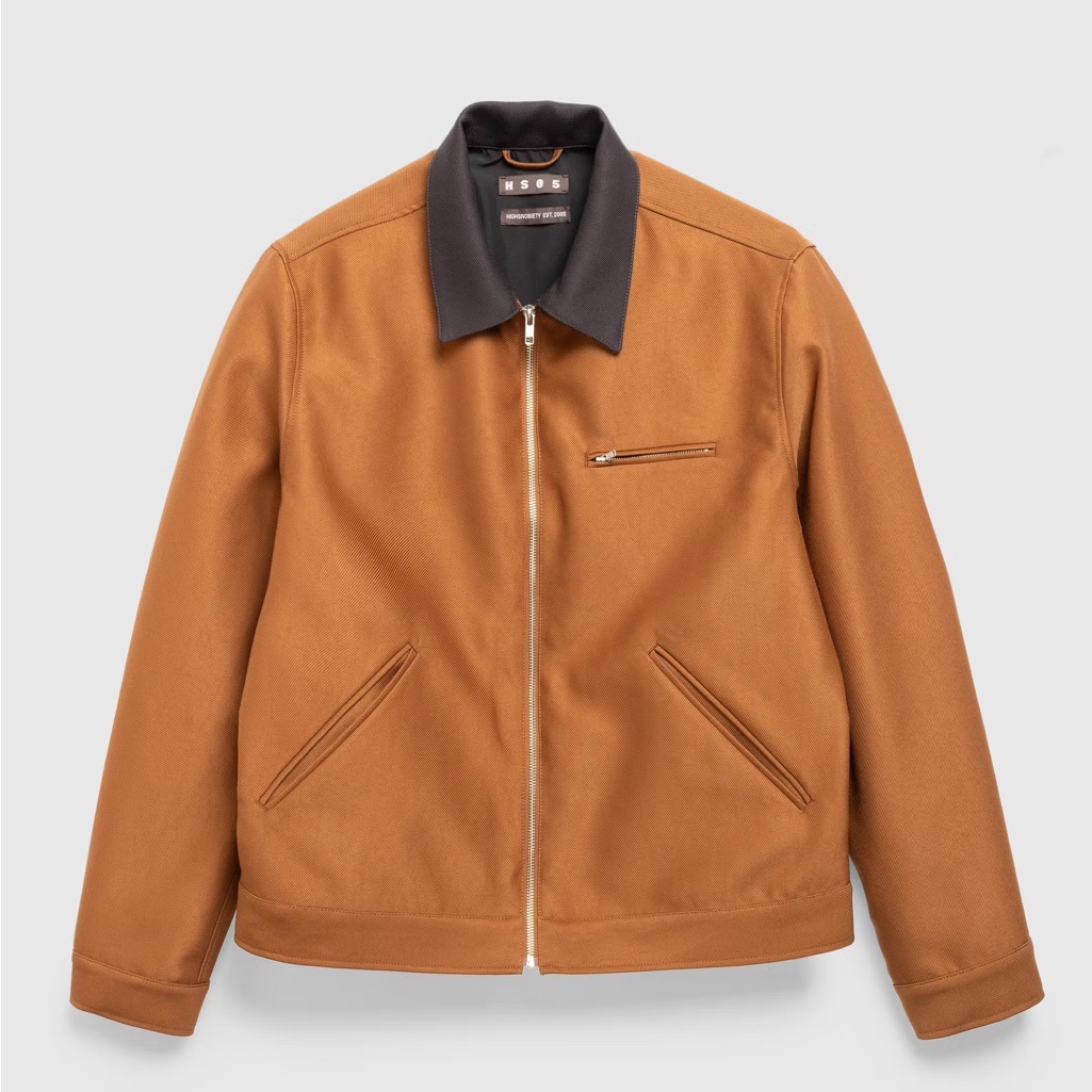 Highsnobiety Twill Rancho Jacket In Brown — image 2 of 8